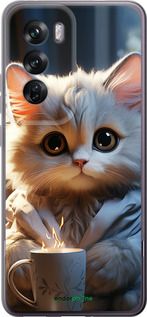 Чохол на Oppo Reno12 Pro 5G Білий кіт "5646u-3740-2448"