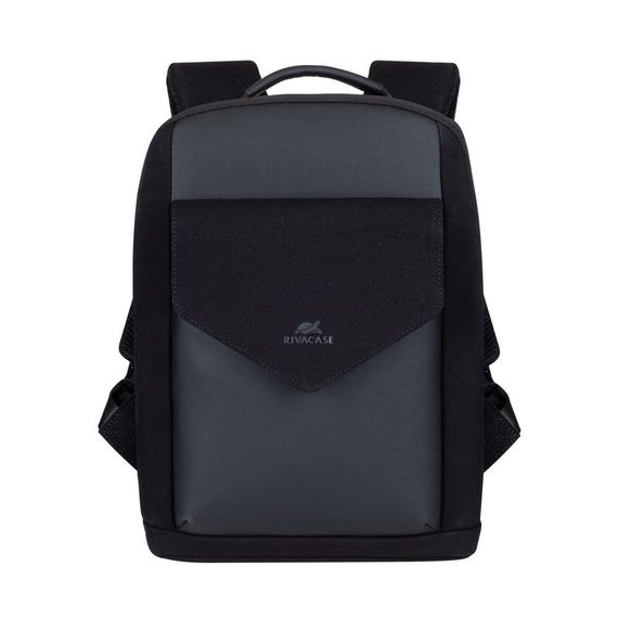 Рюкзак городской Rivacase 8521 Cardiff / Black 25х35х11 см черный | Зображення 1