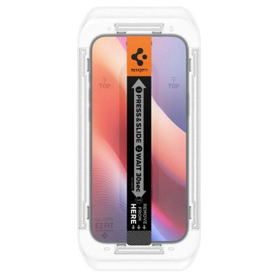 Стекло защитное Spigen iPhone 16 Pro Glas.tR EZ Fit (2 Pack) (AGL07928) | Зображення 5