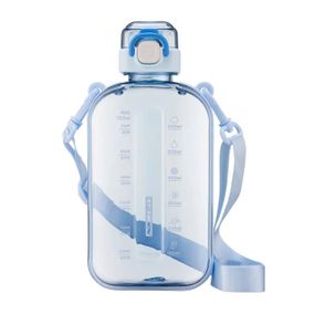 Пляшка для води із BPA-free пластику 750 мл. Блакитна