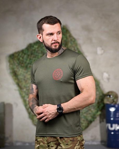 Тактична потоотводна футболка Смерть зачекає oliva РП7341 | Зображення 2