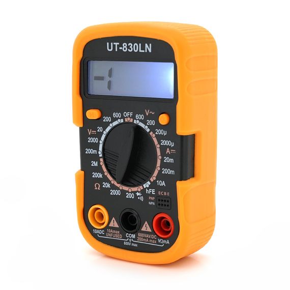 Мультиметр UK-830LN. Вимірювання: V, A, Ω. Функції: продзвонювання, тест діодів