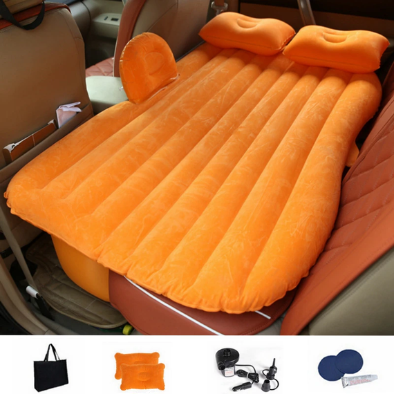 Надувний автомобільний матрац на заднє сидіння з подушками Car mattress | Зображення 1