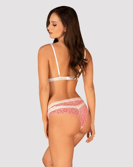 Мереживний комплект Bloomys set Рожевий S/M | Зображення 1