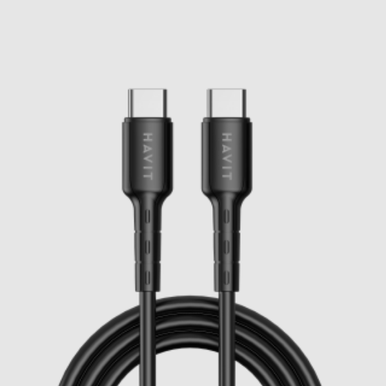 Кабель USB PD Type-C/Type-C Havit HV-CB6235 3,0A 1м чорний | Зображення 2
