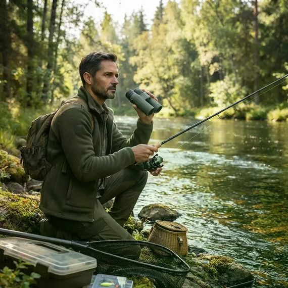 Бінокль UNIQUE UN-3002 20×50 із центральним фокусуванням для далеких спостережень • Туристичний бінокль UNIQUE UN-3002 з 20-кратним збільшенням і об’єктивами 50 мм | Зображення 3