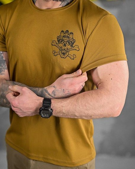 Тактическая потоотводящая футболка  skull coyot ДЛ6503 | Зображення 2