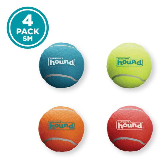 Набір іграшок для собак Outward Hound Squeaker Ballz Squeaky Tennis Balls, 6.5 см | Зображення 4