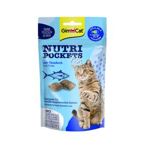 Лакомство для котов с тунцом GimCat Nutri Pockets Fish, 60 гр