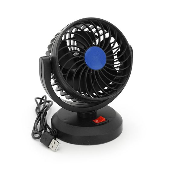 Вентилятор настольный F30/1, 2 режима, питание от кабеля USB, Black, Box