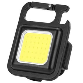 Ліхтарик-брелок акумуляторний LED з карабіном SH-031, Чорний