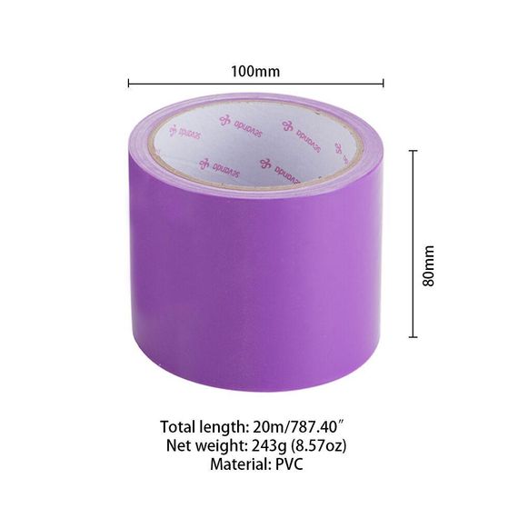 Скотч для бондажу LOCKINK SEVANDA Electrostatic Tape, фіолетова, 16 м Sex Aura | Зображення 1