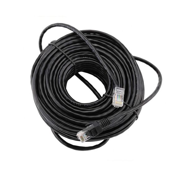 Патч-корд литий RITAR, CCA, UTP, RJ45, Cat.5e, 30m, чорний Q75
