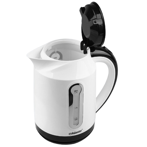 Електрочайник 1,7л 2000W (диск) білий MR-041-WHITE Maestro | Зображення 1