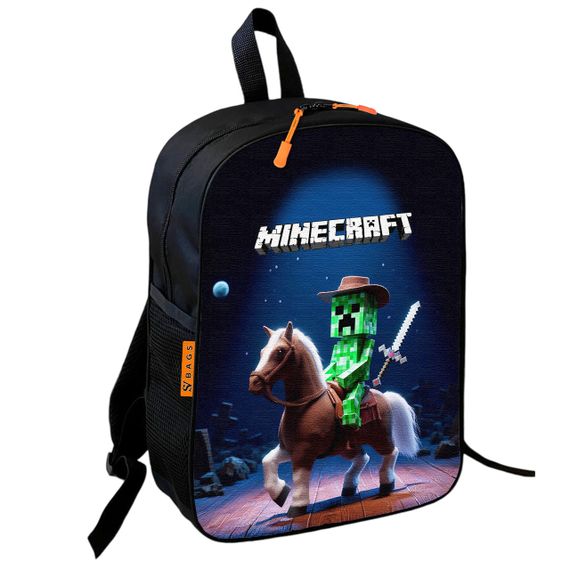 Набор Minecraft Крипер на коне 2 в 1: детский рюкзак + сумка-слинг, для мальчика и девочки 7–9 лет (6184) | Зображення 1