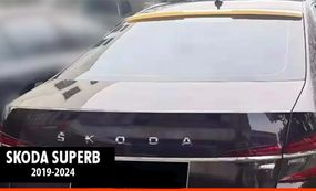 Спойлер DPT V-2 (2019-2024, чорний глянець) для Skoda Superb рр