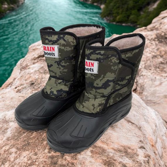 Активные мужские резиновые сапоги Размер 41 (25см), Полуботинки рабочие, Туфли AO-183 мужские спецобувь