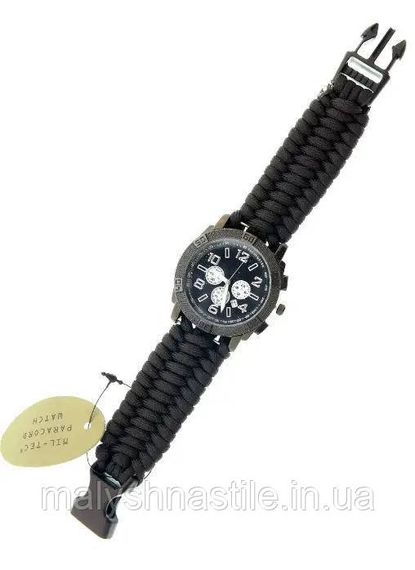Годинник армійський MIL-TEC ARMY UHR PARACORD BLACK 15774002 | Зображення 2