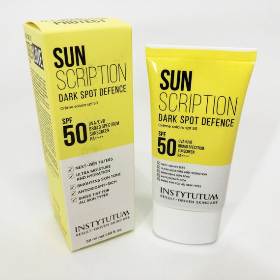 Сонцезахисний крем із освітлювальним ефектом Instytutum Sunscription Dark Spot Defence SPF 50, 50 мл | Зображення 6