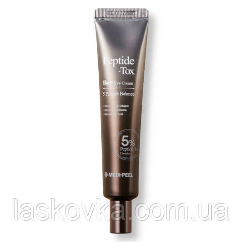 Крем для шкіри навколо очей омолоджуючий з пептидами Medi-Peel Peptide-Tox Bor Eye Cream, 40 мл | Зображення 1