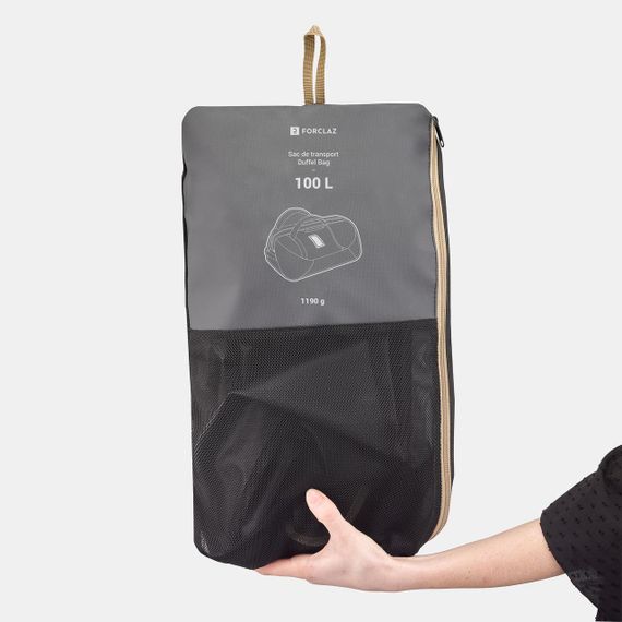 Сумка-баул Duffel 100 Basic для трекінгу 100 л чорна - Без розміру | Зображення 1