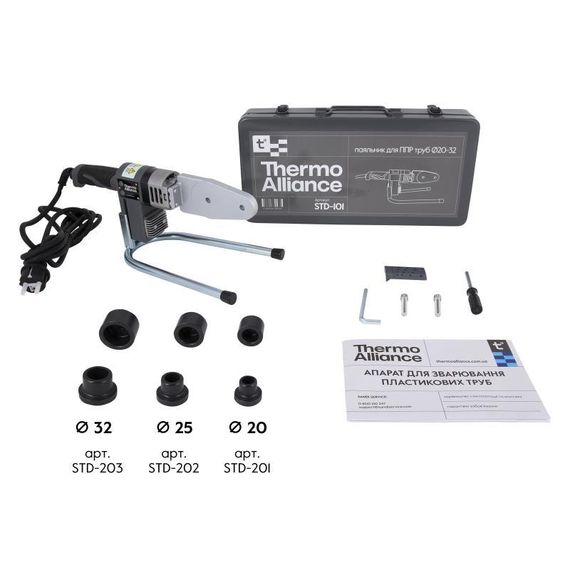 Паяльник для пластикових труб Thermo Alliance STD-101 Ø 20-32 (автоматичний 600W) | Зображення 7
