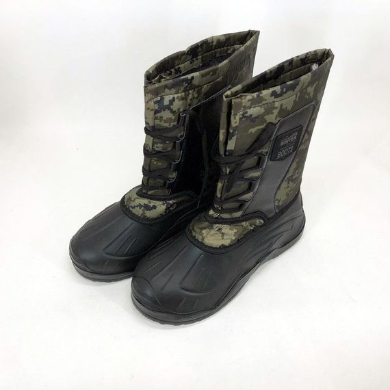 Чоботи чоловічі утеплені 42р 28см, чоботи гумові зимовий утеплювач, черевики | Зображення 4