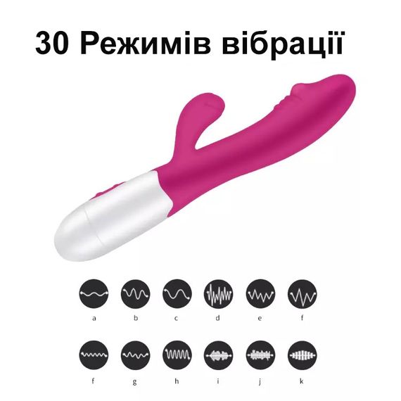 Вібратор-кролик для подвійної стимуляції (червоний, USB) | Зображення 2