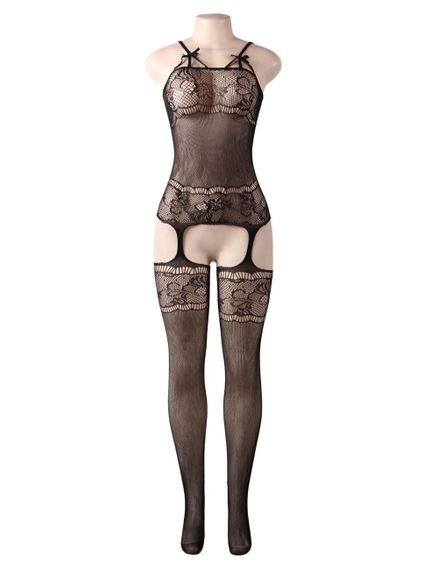 Комбінезон Fishnet Black Bodystocking, чорний, XS-M | Зображення 3