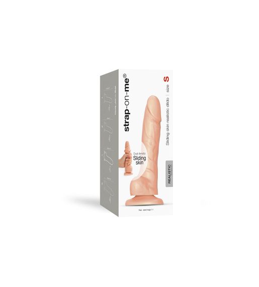 Реалістичний фалоімітатор Strap-On-Me Sliding Skin Realistic Dildo Vanille - S, ефект рухливої шкіри | Зображення 7