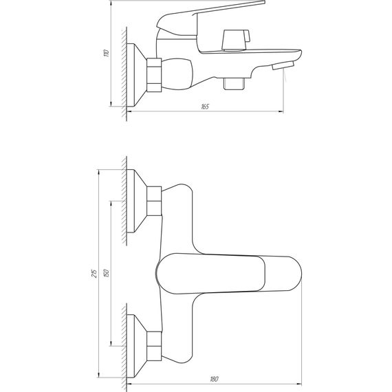 Змішувач для ванни Globus Lux Koln GLK-0102N | Зображення 1
