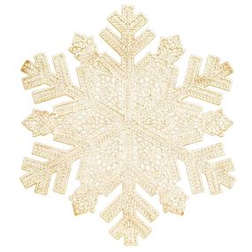 Килимок для сервірування столу Snowflake 38 см, золото HP-36327-13