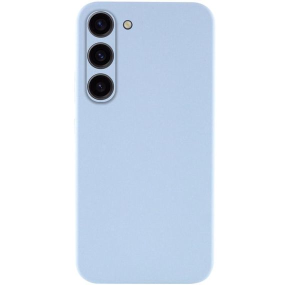 Чехол TPU GETMAN Liquid Silk Full Camera для Samsung Galaxy S23 Голубой / Lilac Blue