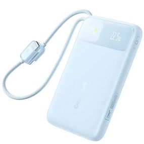 Портативний ЗП Power Bank Baseus EnerFill FC11 PD22.5W with cable 10000 mAh (E0027R) Galaxy Blue