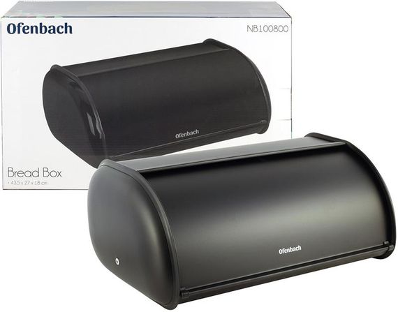 Хлібниця Ofenbach Breadbox 43.5х27х18см, нержавіюча сталь, чорний матовий | Зображення 5