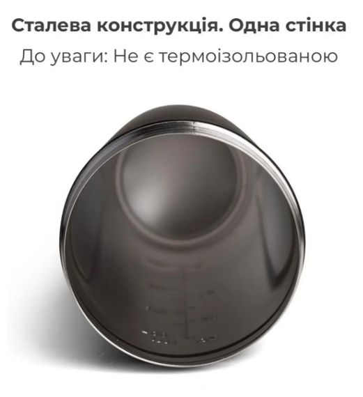 Шейкер спортивний SmartShake металевий Reforce Stainless Steel 30oz/900 мл Black (11150103) | Зображення 7