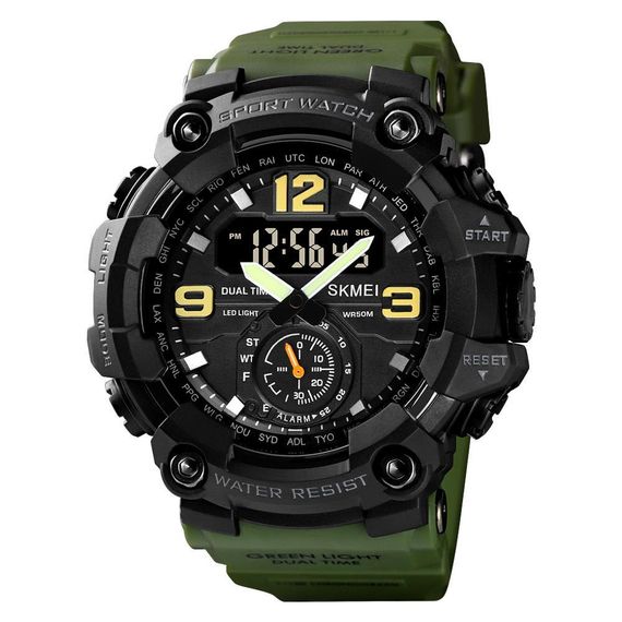 Годинник S2kmei 1637AG Army Green.