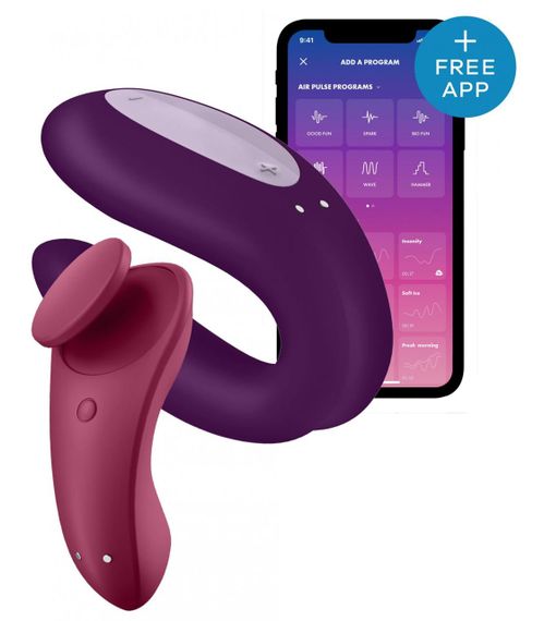 Набор Satisfyer Partner Box 1 (вибратор для пар Double Joy + вибратор в трусики Sexy Secret) Sex Aura | Зображення 1