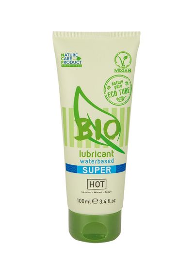 Органічний лубрикант на водній основі Hot Bio Lube Super, 100 мл Sex Aura