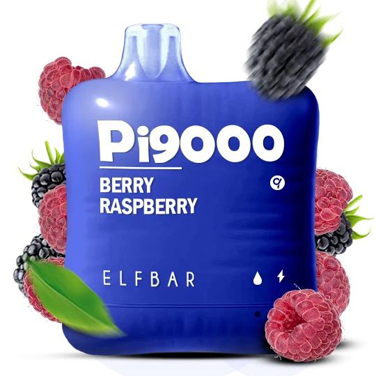 Elf Bar Pi9000 смак Ягоди Малина (Berry Raspberry) (ws51411-1)