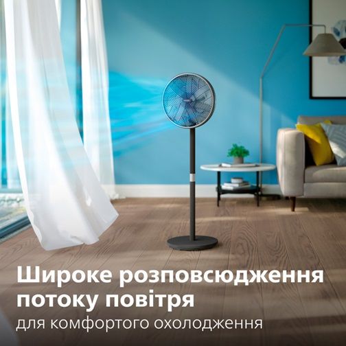 Вентилятор для підлоги Philips CX3550/01 48 Вт чорний | Зображення 7