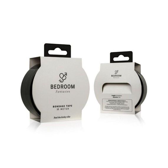 Скотч для бондажа Bedroom Fantasies: Bondage Tape 10 m, черный sexstyle | Зображення 9