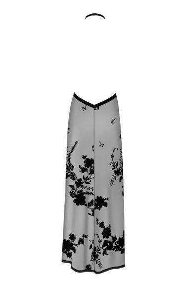 Сукня Noir Handmade F312 Divinity, XXL, black, прозора, до підлоги, відкрита спина, розріз збоку | Зображення 4