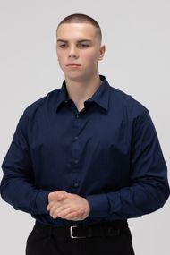 Сорочка класична однотонна чоловіча Redpolo 3809 3XL Темно-синій (2000989981053A) shop (2000989981053)