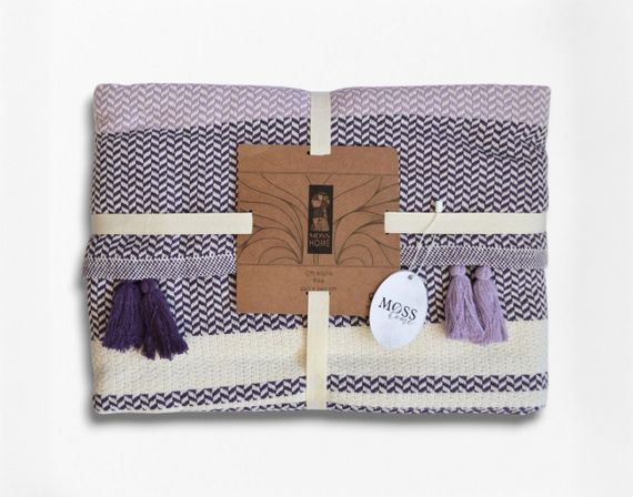 Хлопковое покрывало Moss Basile 220 x 240 см. Lila | Зображення 2