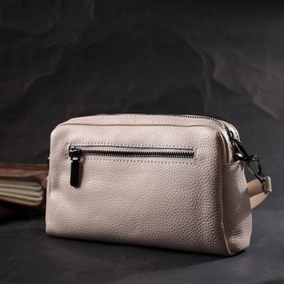 Сумка Vintage З м&apos;якої натуральної шкіри Біла (22376) | Зображення 1
