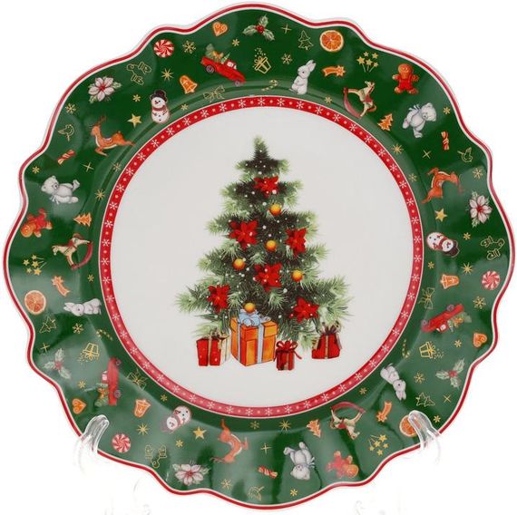 Тарілка Christmas Tree 20.5см десертна зелена