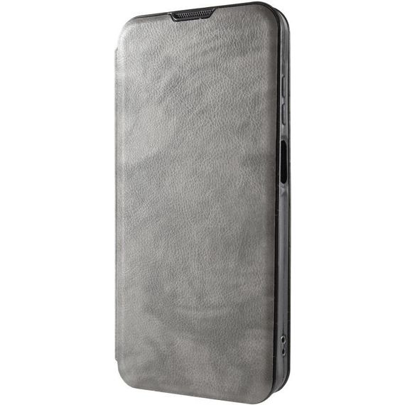 Шкіряний чохол-книжка Belora для Xiaomi Redmi 15 (Global) Gray