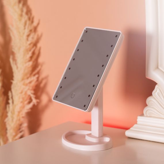 Дзеркало косметичне 21х16 см 16 LED Чорне HP-10-3AP | Зображення 4