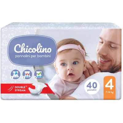 Подгузники Chicolino Middle Размер 4 (7-14 кг) 40 шт (4823098410539)